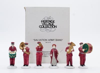 Department 56 Salvation Army Band Christmas Heritage Village Collection 6pcs - Thumbnail 2