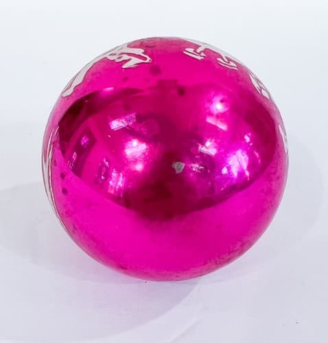 Vintage Mercury Glass Shiny Brite Pink Nursery Rhyme Christmas Ornament - Thumbnail 6