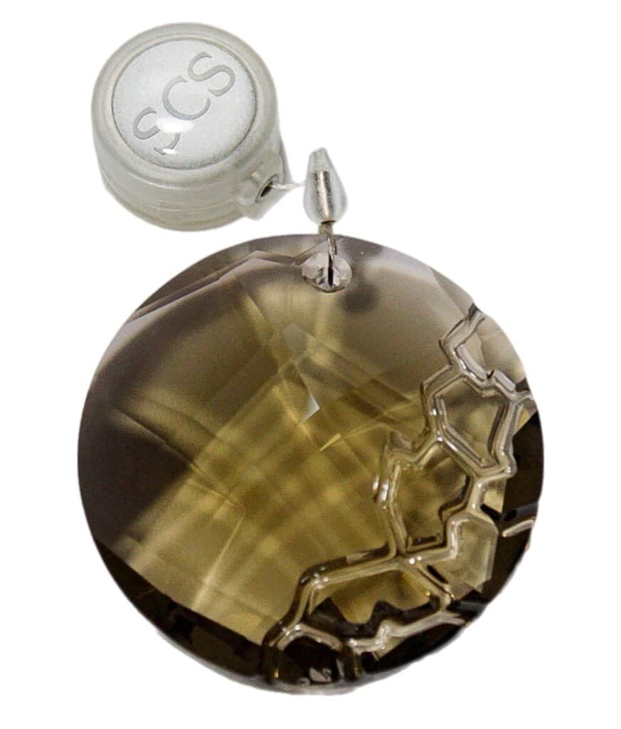 SWAROVSKI Austria Amber Fine Crystal Earth Suncatcher Window Ornament RETIRED - Image 1