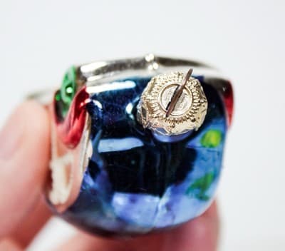 Vintage West Germany Multicolor Car Automobile Glass Christmas Ornament - Thumbnail 4