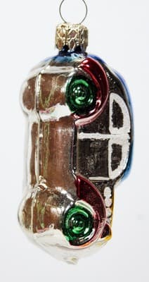 Vintage West Germany Multicolor Car Automobile Glass Christmas Ornament - Thumbnail 3