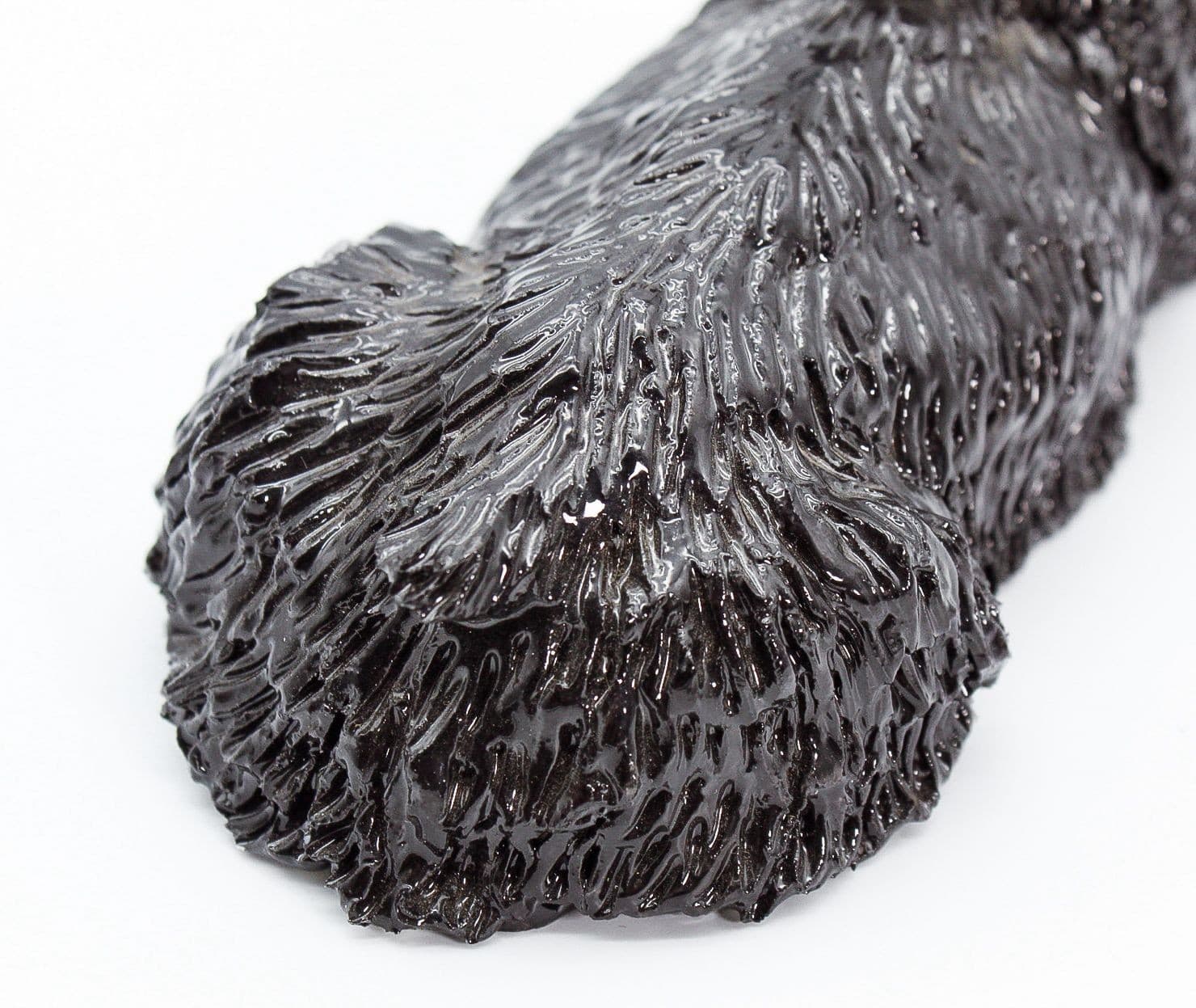 EVE PEARCE Handcrafted Black Schnauzer Porcelain Dog Figure Sculpture OOAK - Thumbnail 4