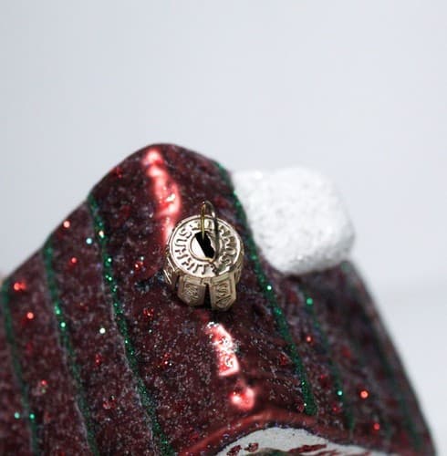 Vintage Summit Glass Gingerbread House Christmas Hanging Ornament - Thumbnail 5