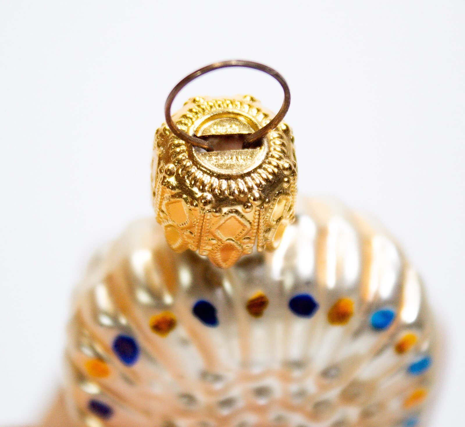 Vintage Germany Decorative Hand Blown Glass Peacock Christmas Ornament - Thumbnail 6