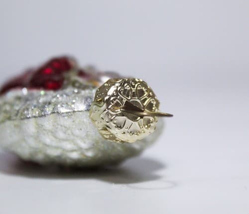 Vintage Hand Blown Glass Red Angel Christmas Ornament - Thumbnail 7