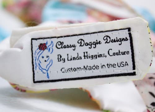 Designer LINDA HIGGINS Couture Classy Doggie Designs Costum Made Small Dog Dress - Thumbnail 8