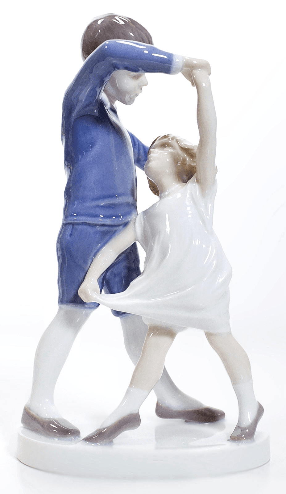 Vintage BING & GRONDAHL Denmark "Dancing School" #1845 Porcelain Figure - Image 1