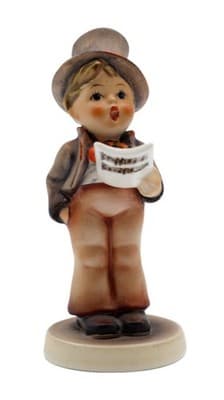 Hummel Goebel Street Singer West Germany Vintage Porcelain Figurine TMK3 - Image 1