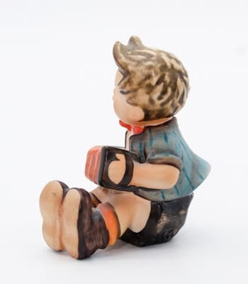 Hummel Goebel Boy With Accordion West Germany Vintage Porcelain Figurine TMK4 - Thumbnail 4
