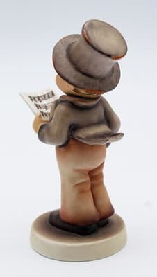 Hummel Goebel Street Singer West Germany Vintage Porcelain Figurine TMK3 - Thumbnail 6