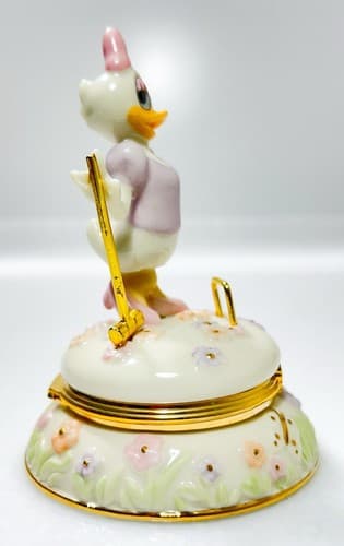 LENOX Vintage Treasures Disney Croquet with Daisy Treasure Porcelain Trinket Box - Thumbnail 2