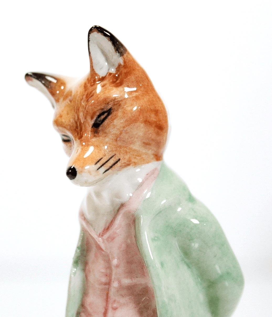 Beswick England BEATRIX POTTER "Foxy Whiskered Gentleman" Porcelain Figurine - Thumbnail 2