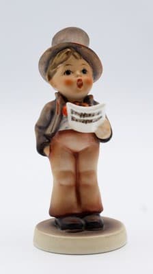 Hummel Goebel Street Singer West Germany Vintage Porcelain Figurine TMK3 - Thumbnail 2