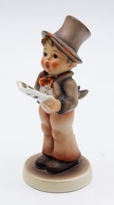 Hummel Goebel Street Singer West Germany Vintage Porcelain Figurine TMK3 - Thumbnail 5