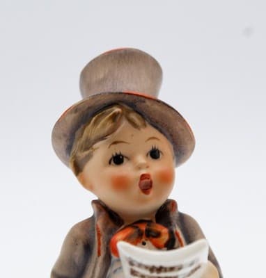 Hummel Goebel Street Singer West Germany Vintage Porcelain Figurine TMK3 - Thumbnail 3