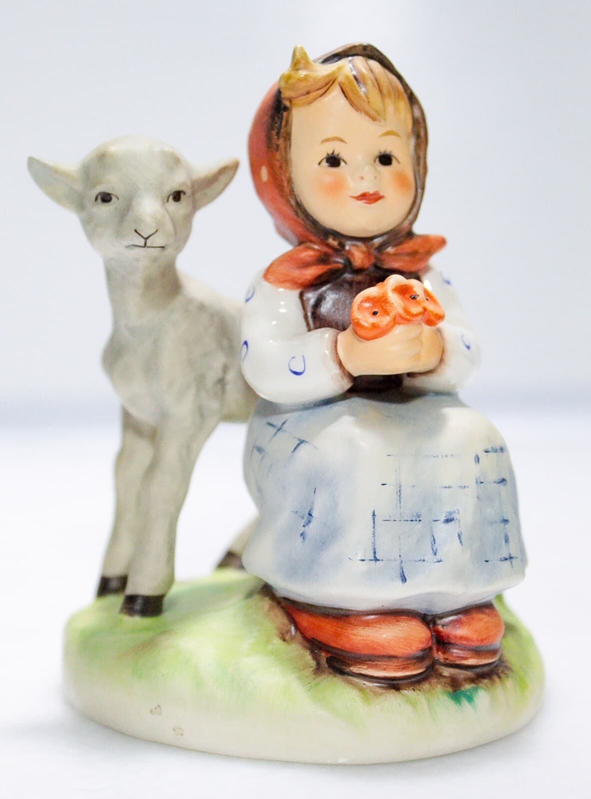 GOEBEL HUMMEL Germany "Good Friends" Hand Painted Porcelain Figurine TMK6 - Thumbnail 6