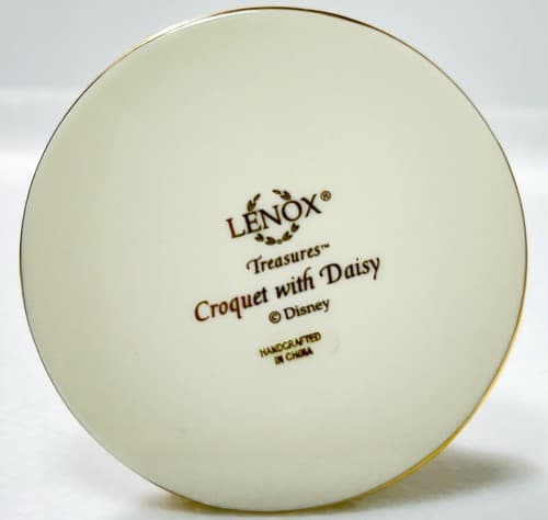 LENOX Vintage Treasures Disney Croquet with Daisy Treasure Porcelain Trinket Box - Thumbnail 6