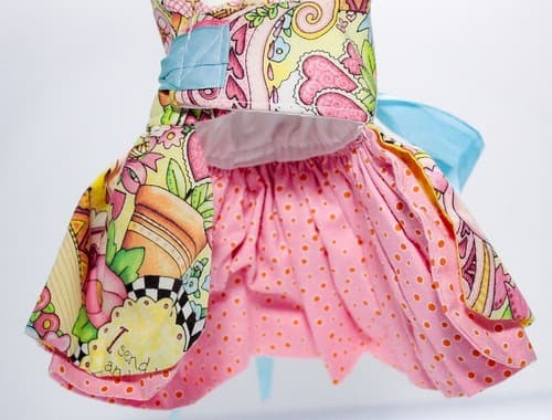 Designer LINDA HIGGINS Couture Classy Doggie Designs Costum Made Small Dog Dress - Thumbnail 6