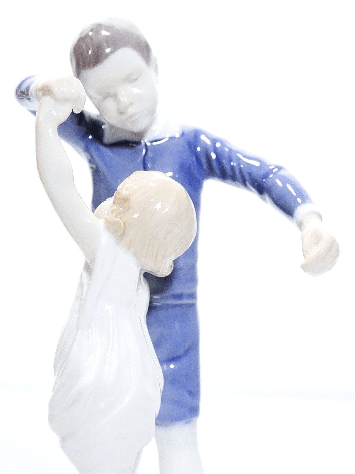 Vintage BING & GRONDAHL Denmark "Dancing School" #1845 Porcelain Figure - Thumbnail 4