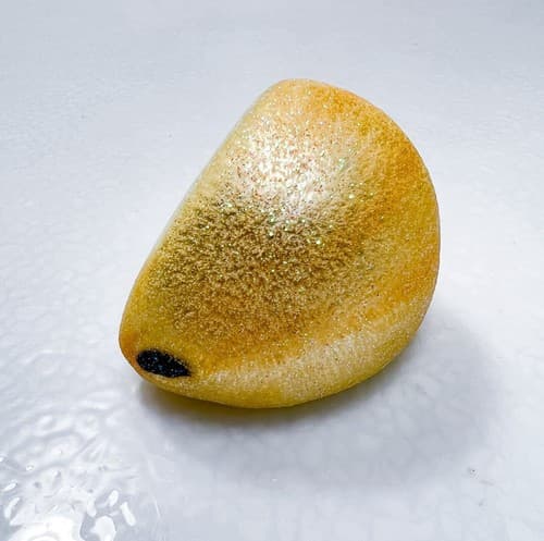 Vintage Germany Pear Fruit Wedge Christmas Glass Ornament - Thumbnail 5
