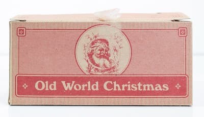 Vtg Made In POLAND Hand Painted Santa w/ Presents Glass Christmas Ornament - Thumbnail 7