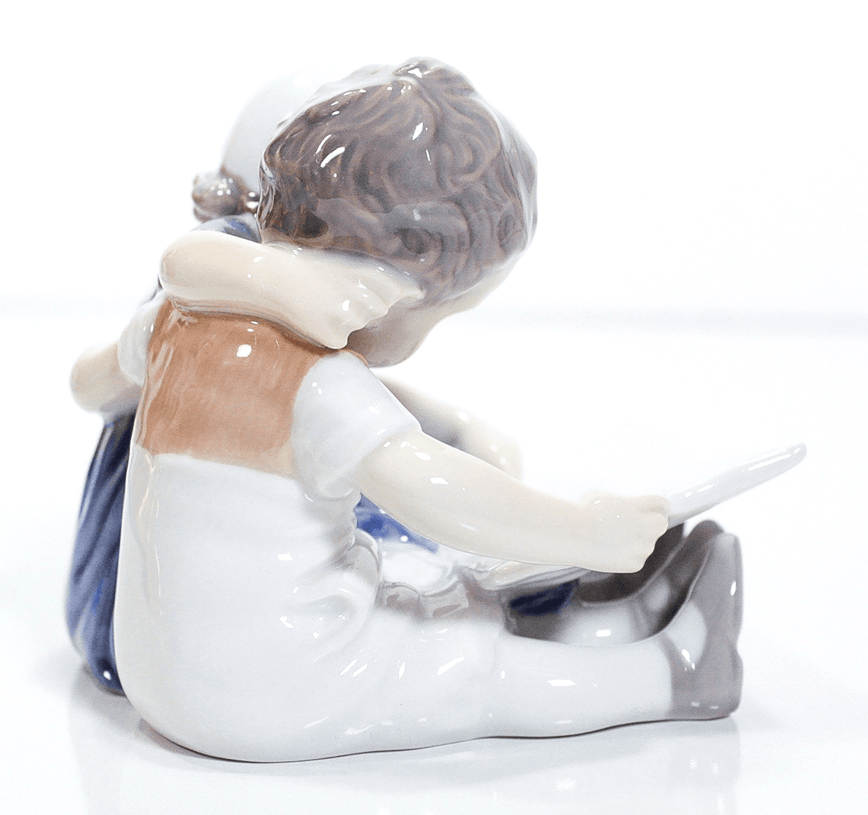 BING & GRONDAHL "Reading Children" Denmark #1567 Porcelain Figurine - Thumbnail 4