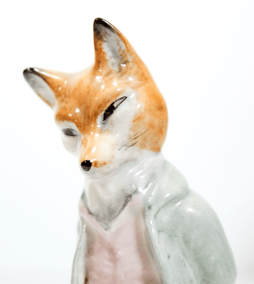 Beswick England BEATRIX POTTER Foxy Whiskered Gentleman Porcelain Figurine - Thumbnail 2
