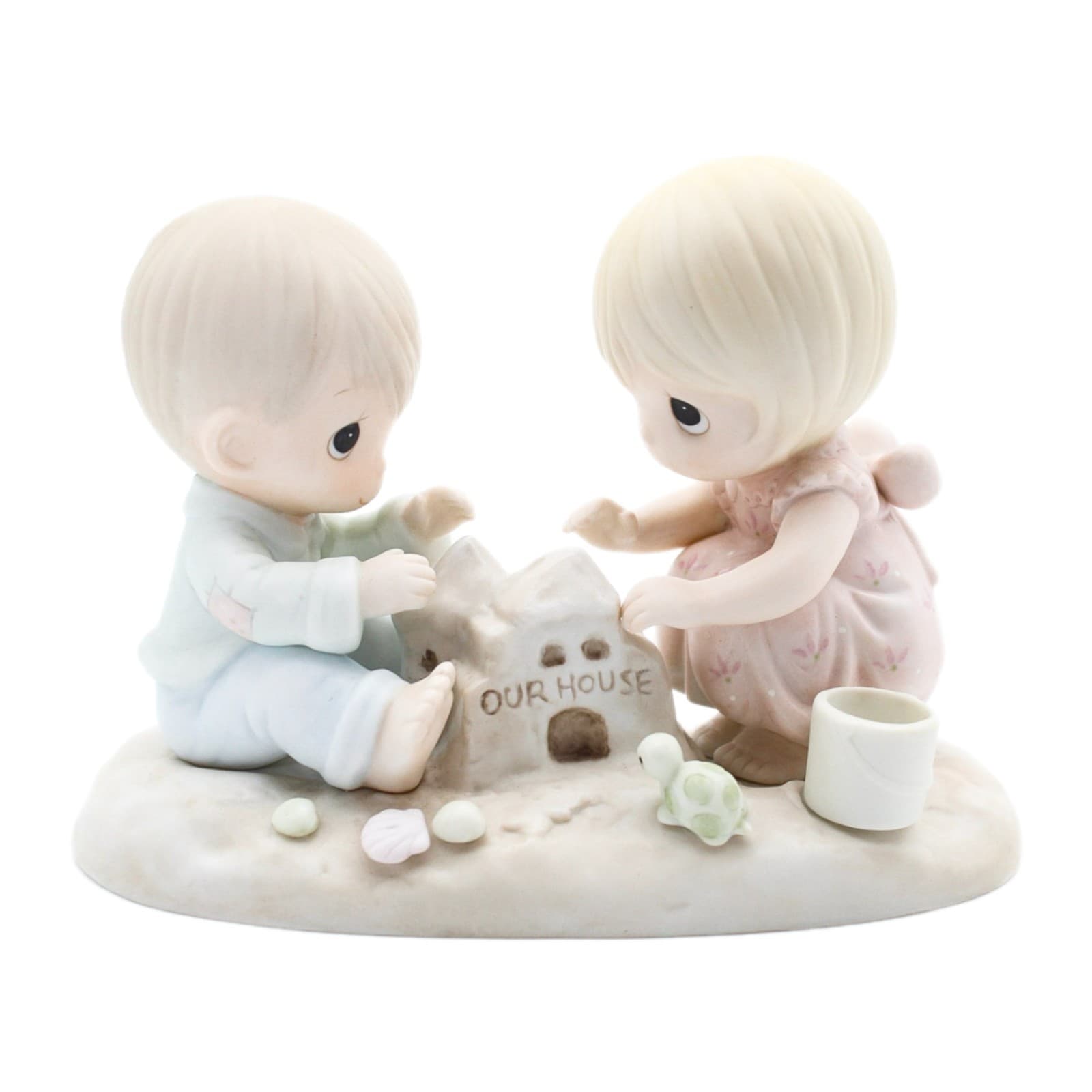 Precious Moments God Bless Our Home Enesco Porcelain Figurine 1984 - Image 1