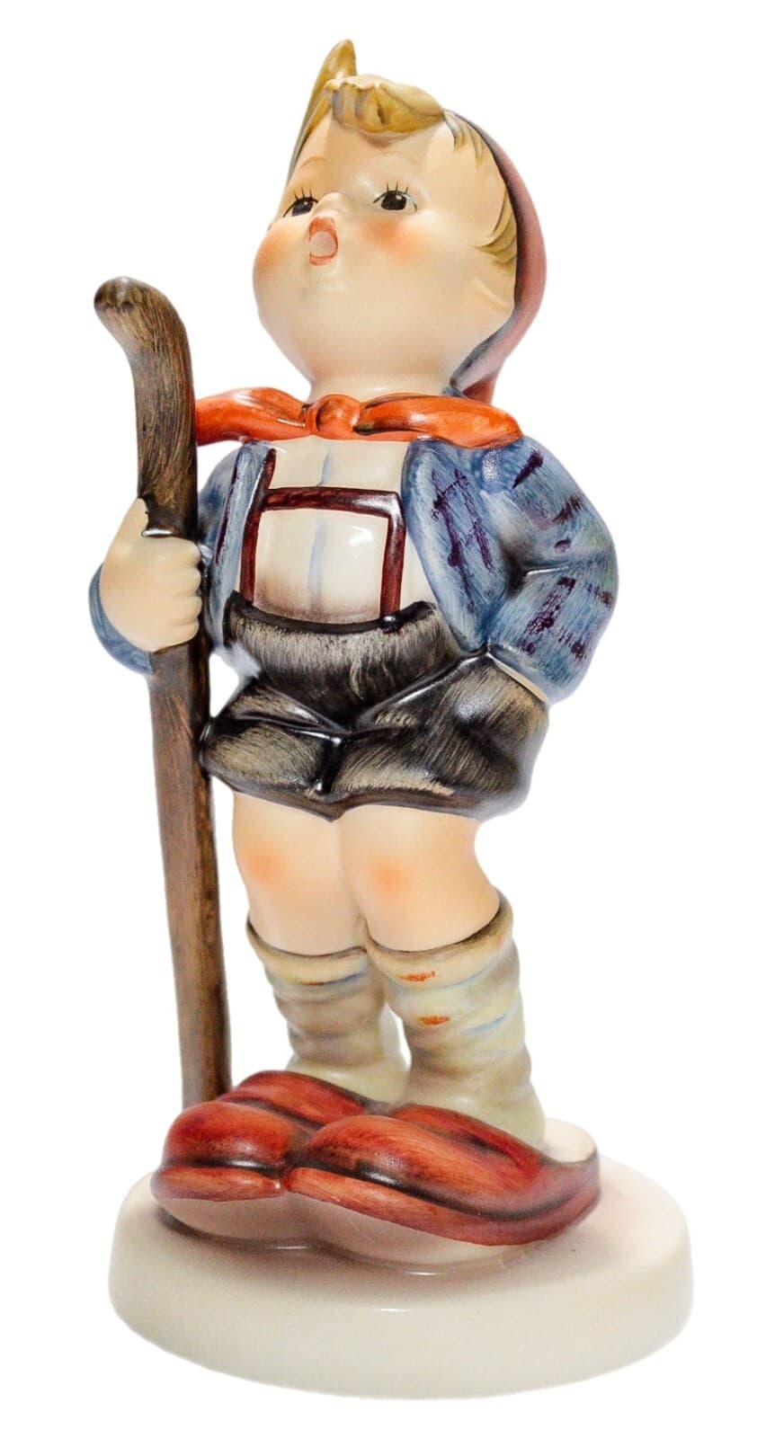 GOEBEL HUMMEL Germany "Little Hiker" Hand Painted Porcelain Figurine TMK6 - Image 1