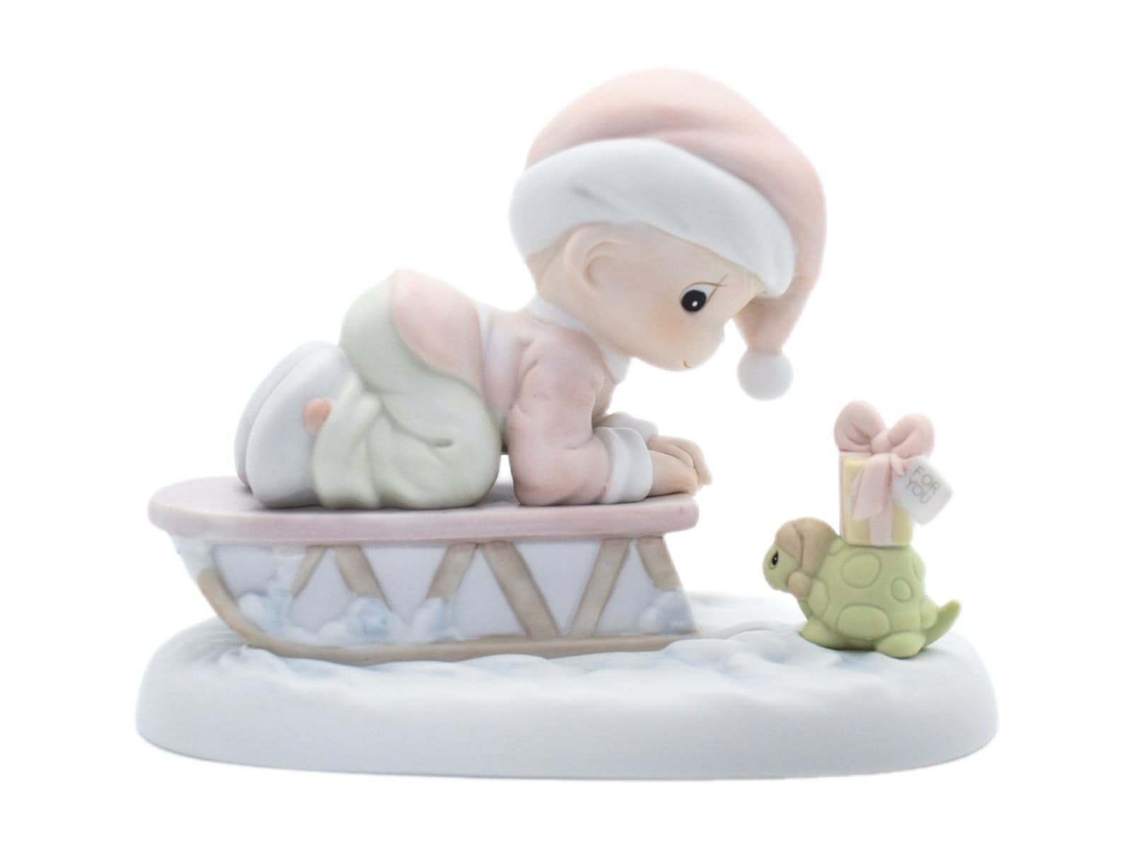 Precious Moments Bringing You A Merry Christmas Enesco Porcelain Figurine 1993 - Image 1