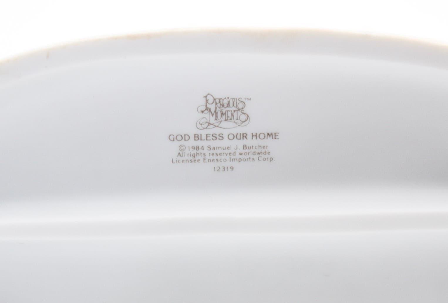 Precious Moments God Bless Our Home Enesco Porcelain Figurine 1984 - Thumbnail 8