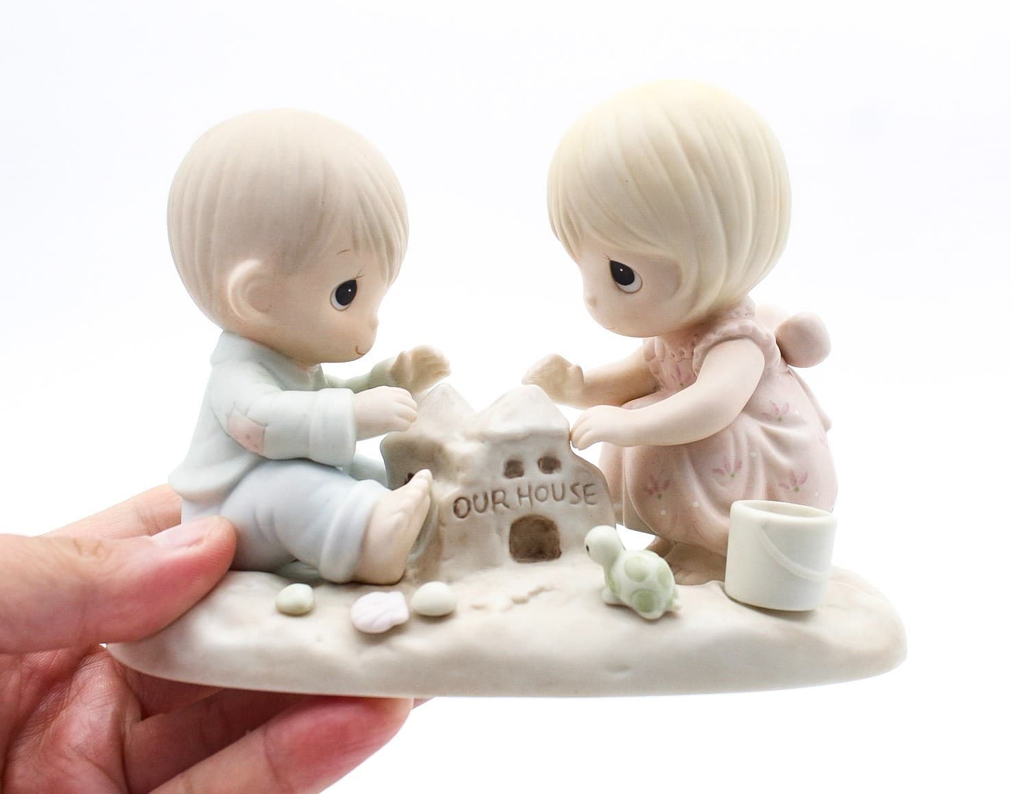Precious Moments God Bless Our Home Enesco Porcelain Figurine 1984 - Thumbnail 2