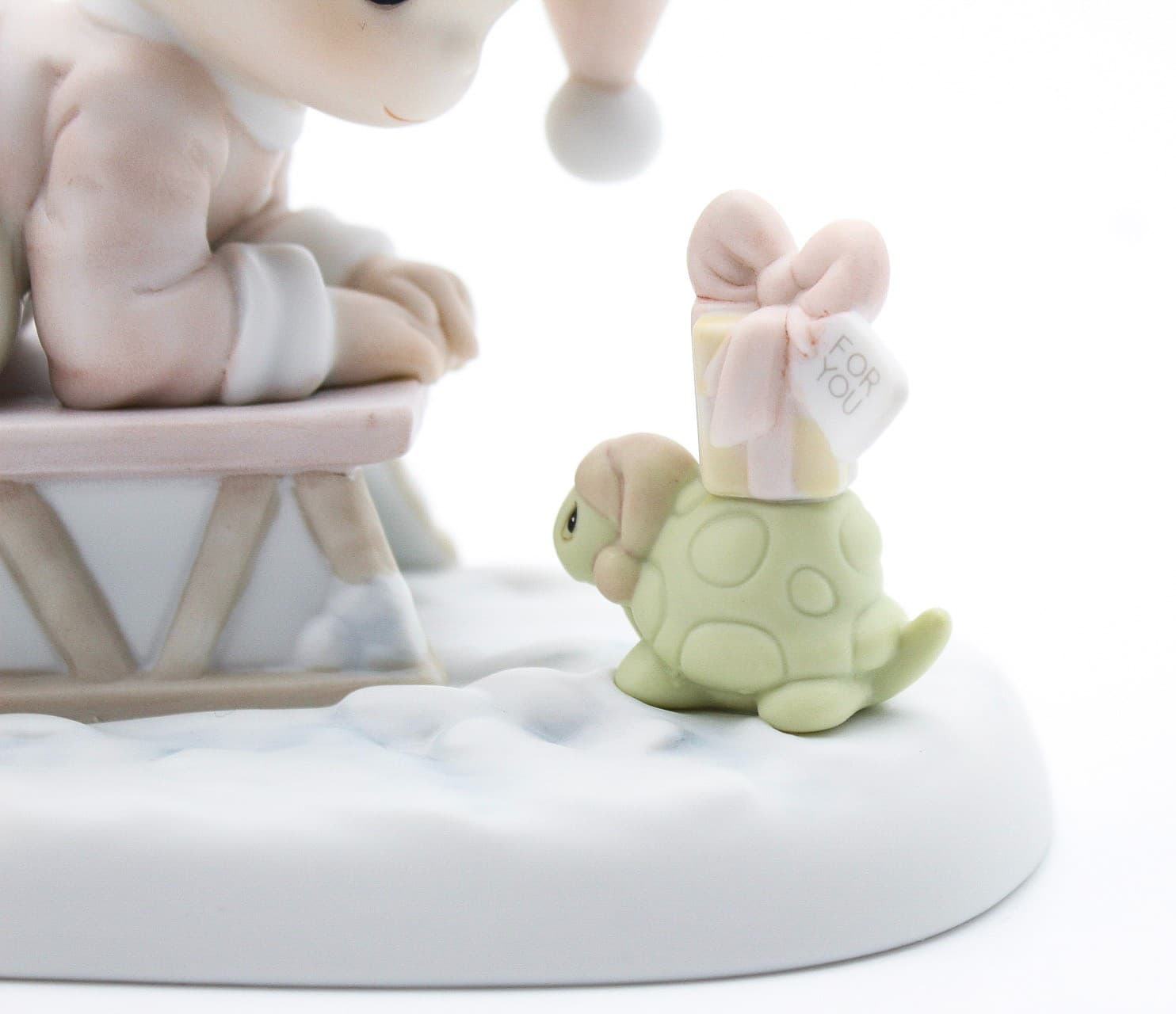 Precious Moments Bringing You A Merry Christmas Enesco Porcelain Figurine 1993 - Thumbnail 7