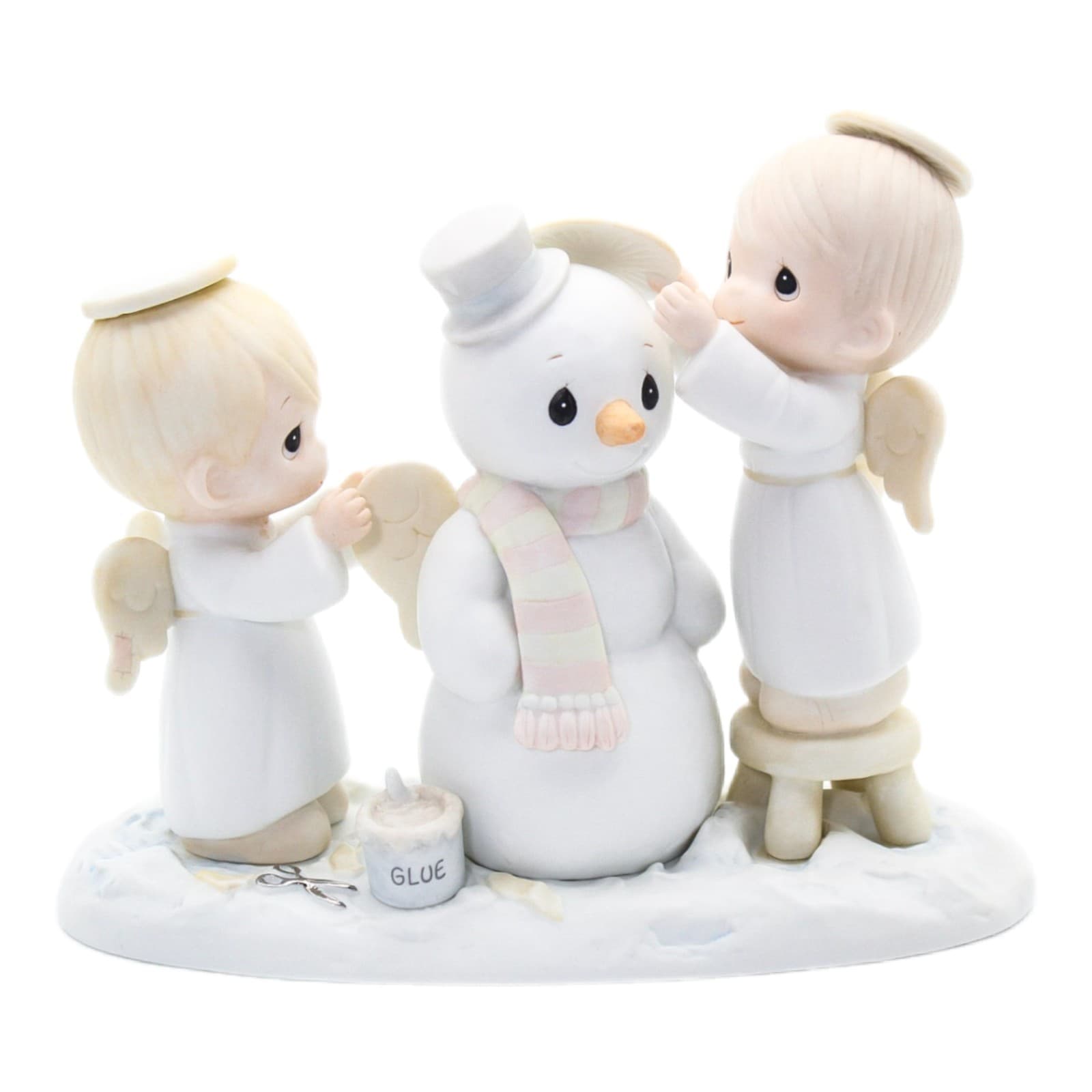 Precious Moments Halo, And Merry Christmas Enesco Porcelain Figurine 1985 - Image 1