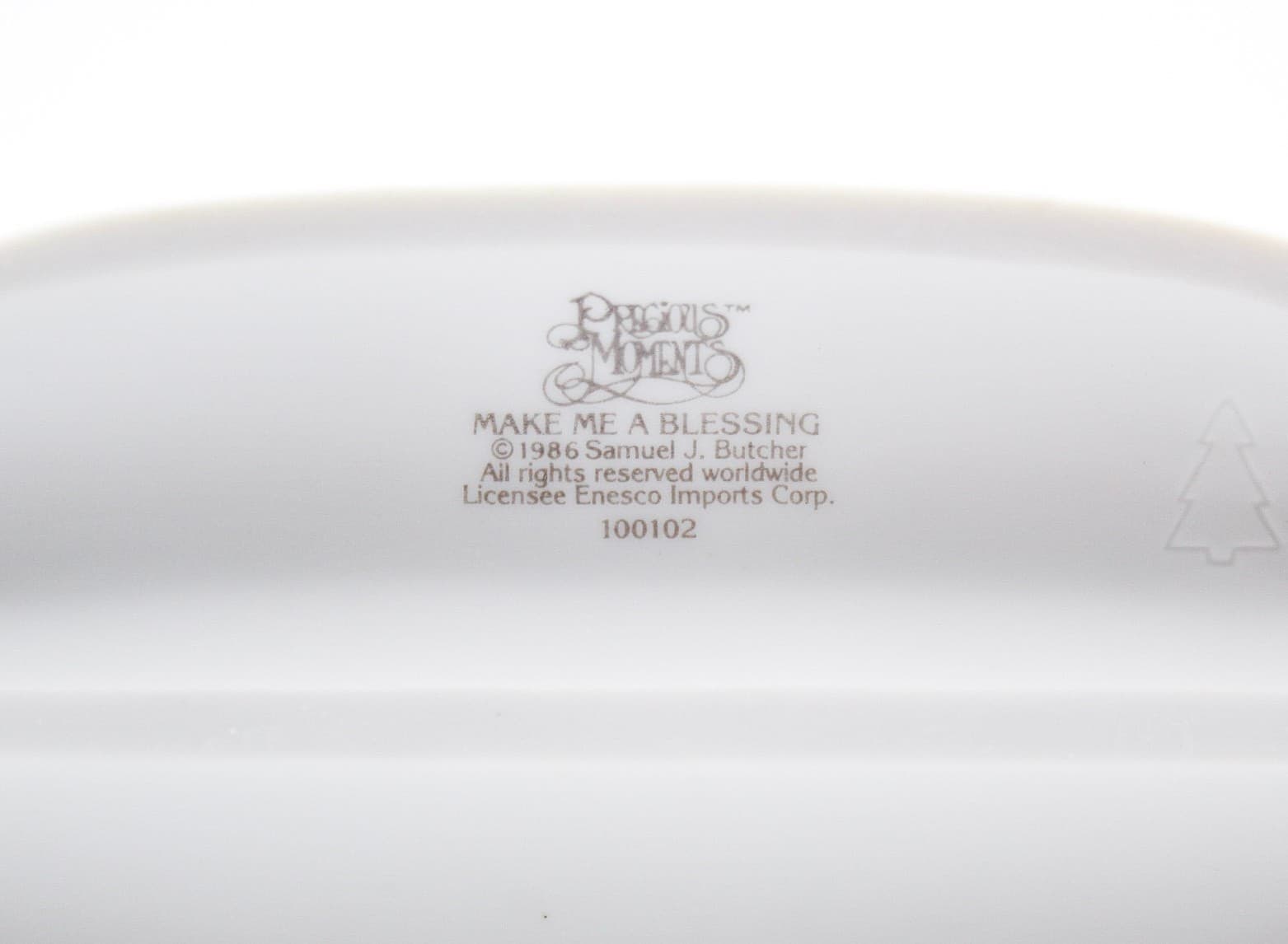 Precious Moments Make Me A Blessing Enesco Porcelain Figurine 1986 - Thumbnail 6