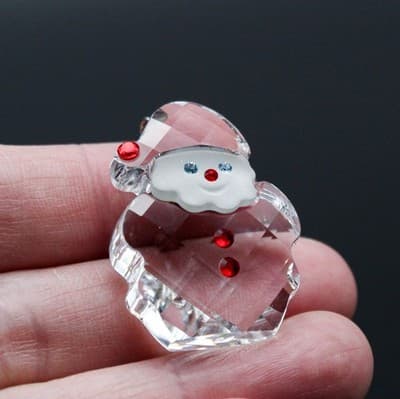 Swarovski Happy Moments Santa Claus Crystal Retired Christmas Jeweled Ornament - Thumbnail 3