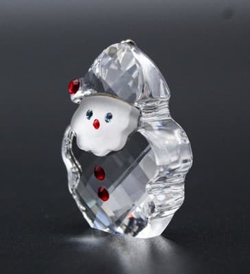 Swarovski Happy Moments Santa Claus Crystal Retired Christmas Jeweled Ornament - Thumbnail 2