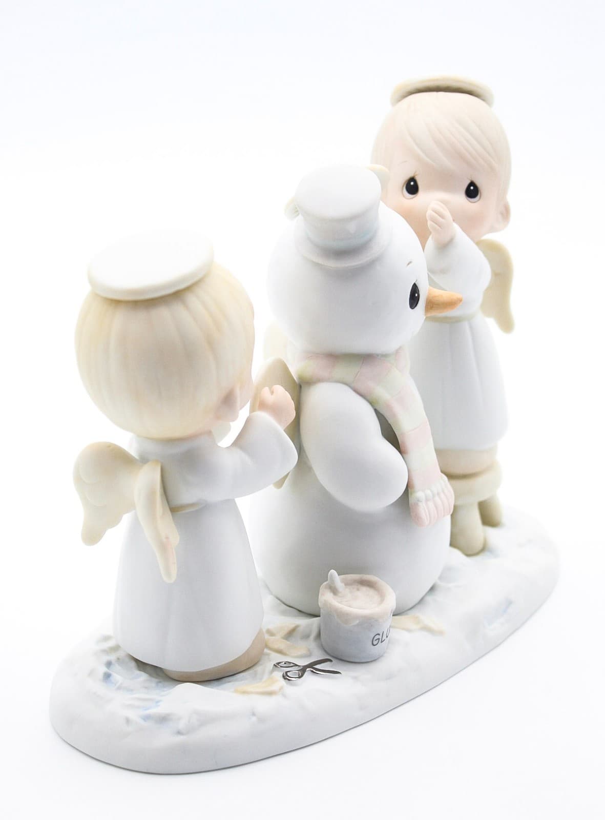 Precious Moments Halo, And Merry Christmas Enesco Porcelain Figurine 1985 - Thumbnail 5