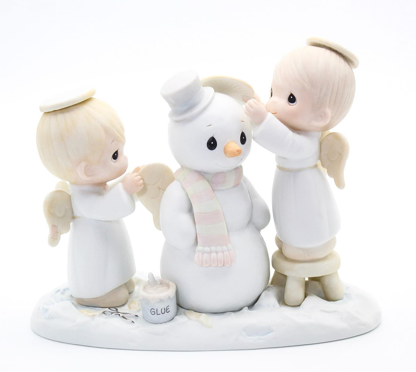 Precious Moments Halo, And Merry Christmas Enesco Porcelain Figurine 1985 - Thumbnail 9
