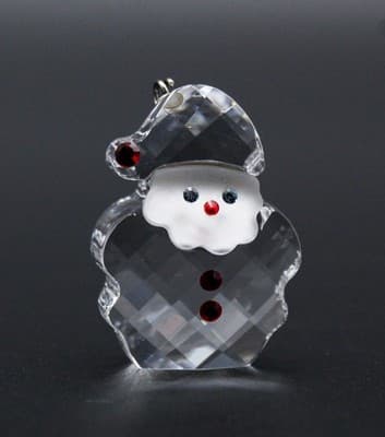 Swarovski Happy Moments Santa Claus Crystal Retired Christmas Jeweled Ornament - Thumbnail 7