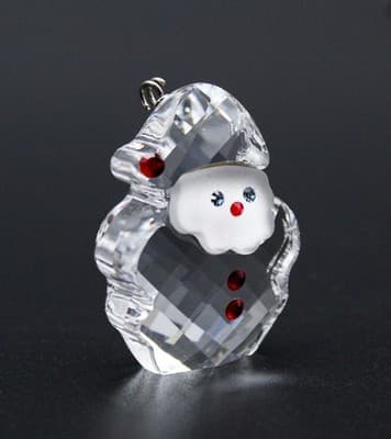 Swarovski Happy Moments Santa Claus Crystal Retired Christmas Jeweled Ornament - Thumbnail 5