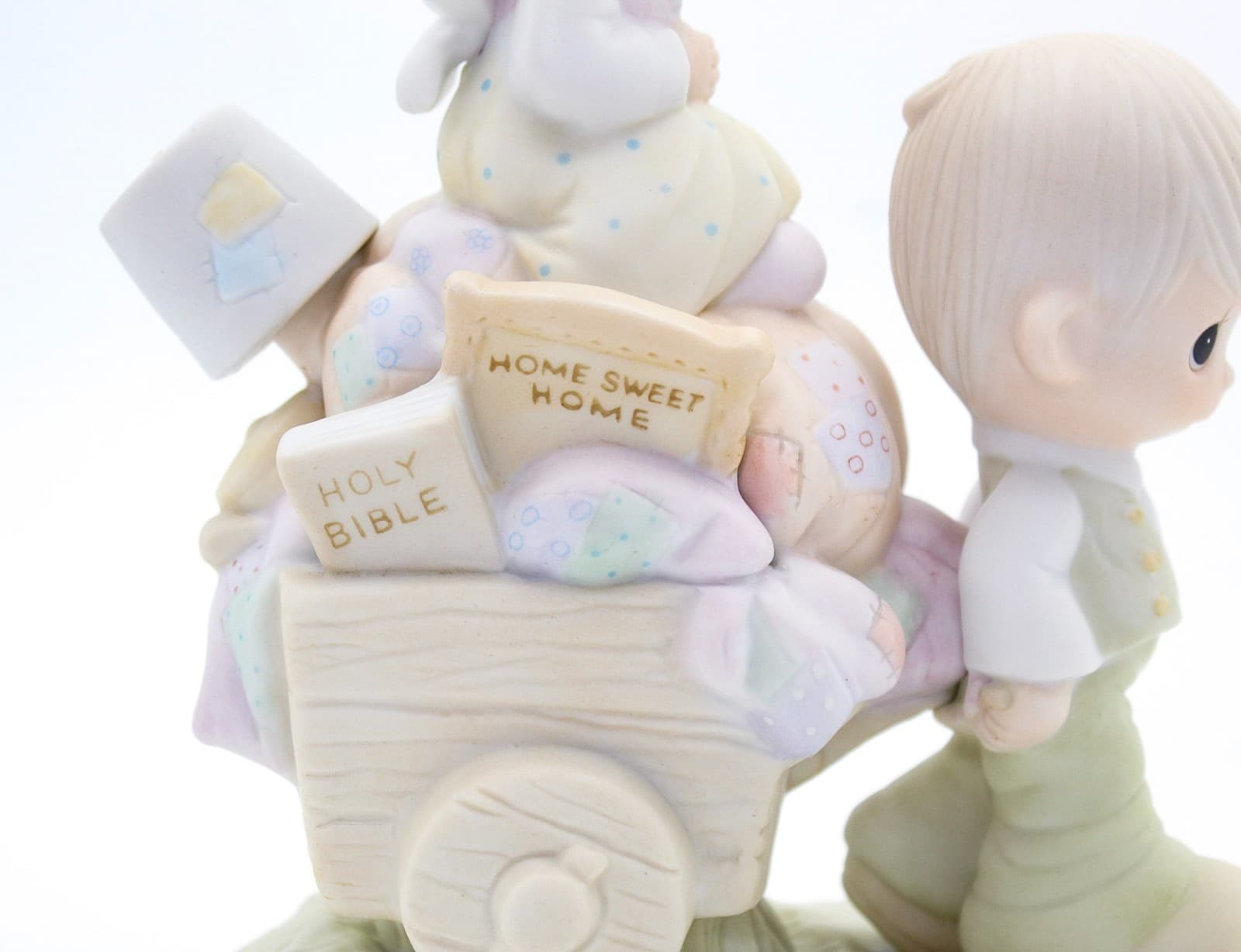 Precious Moments Walking By Faith Enesco Porcelain Figurine 1979 - Thumbnail 3