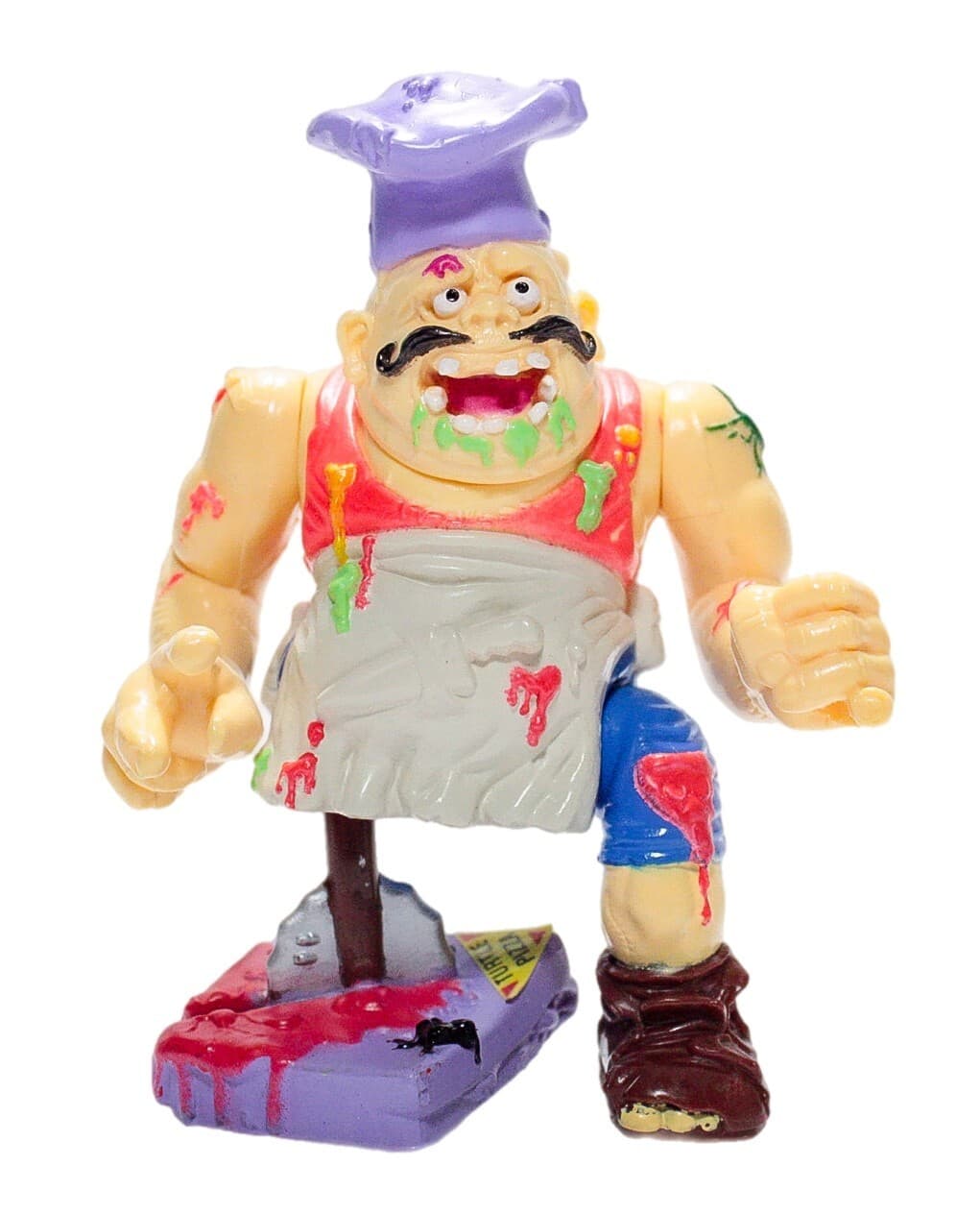 1990 Playmates PIZZA FACE Teenage Mutant Ninja Turtles Action Figure Toy TMNT - Image 1