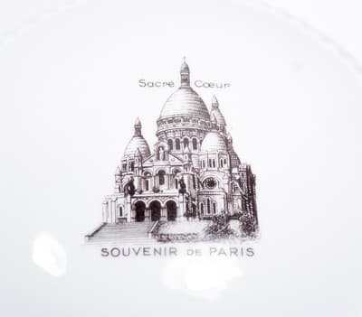 Vintage LIMOGES France Sacré-Cœur Basilica Porcelain Powder Box - Thumbnail 2
