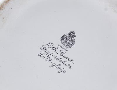 Mintons 18th Century Staffordshire Salt Glazed Two Divers Hunting Pitcher Jug - Thumbnail 9