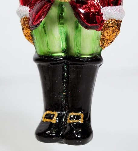 CHRISTOPHER RADKO " Nutty But Nice" Soldier Glass Christmas Ornament w/ Tag - Thumbnail 5