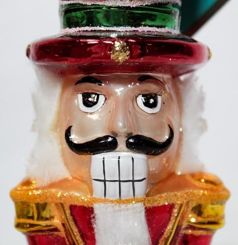 CHRISTOPHER RADKO " Nutty But Nice" Soldier Glass Christmas Ornament w/ Tag - Thumbnail 9