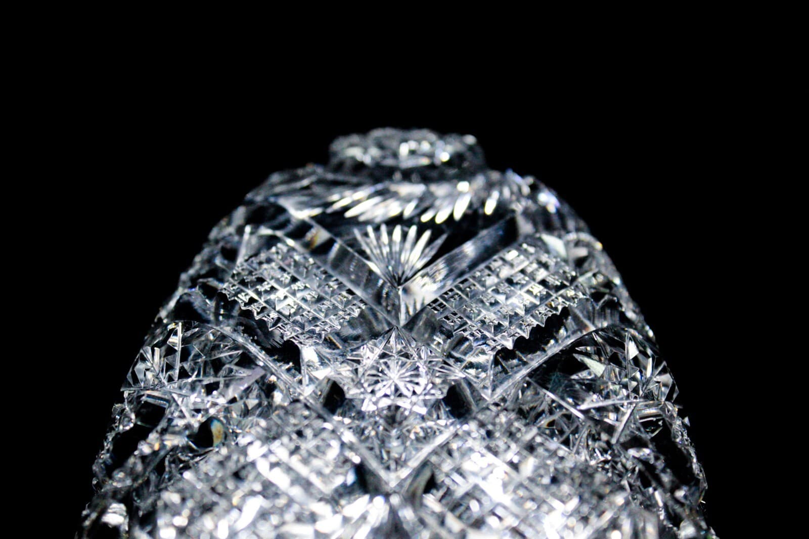 AMERICAN BRILLIANT ABP Antique Deep Cut Crystal Celery Serving Dish Bowl - Thumbnail 8