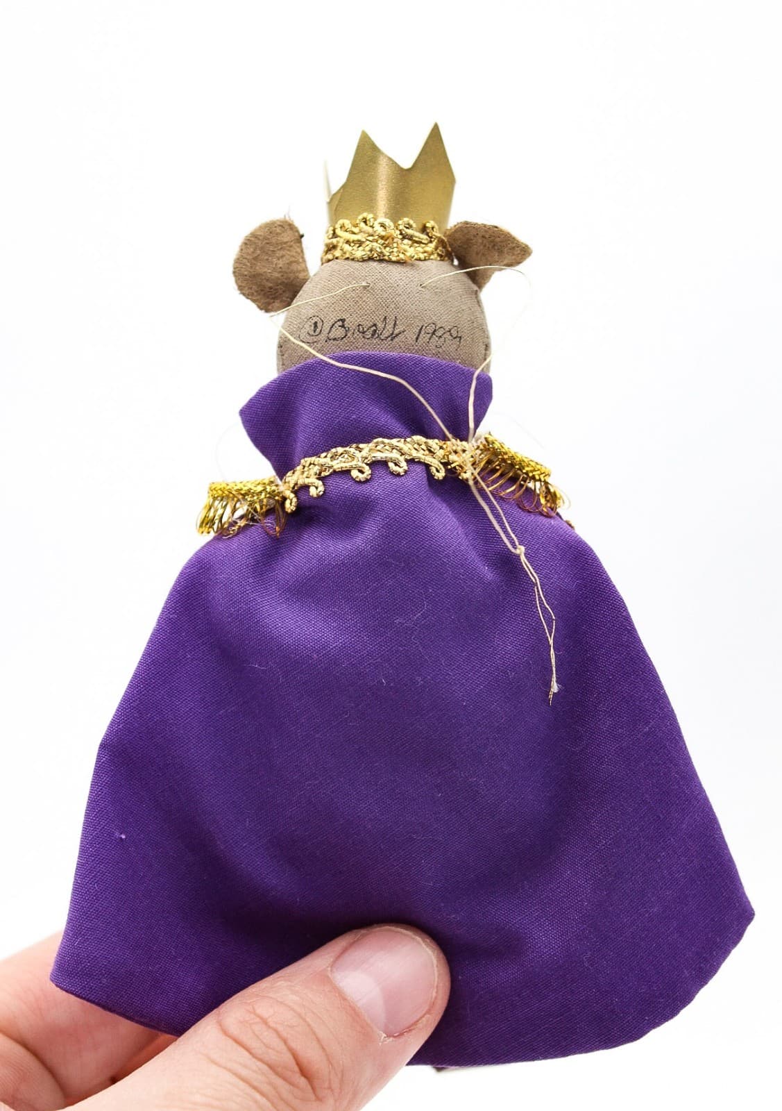 Gladys Boalt 1989 Hand Crafted The Nutcracker Mouse King Christmas Ornament 5" - Thumbnail 5