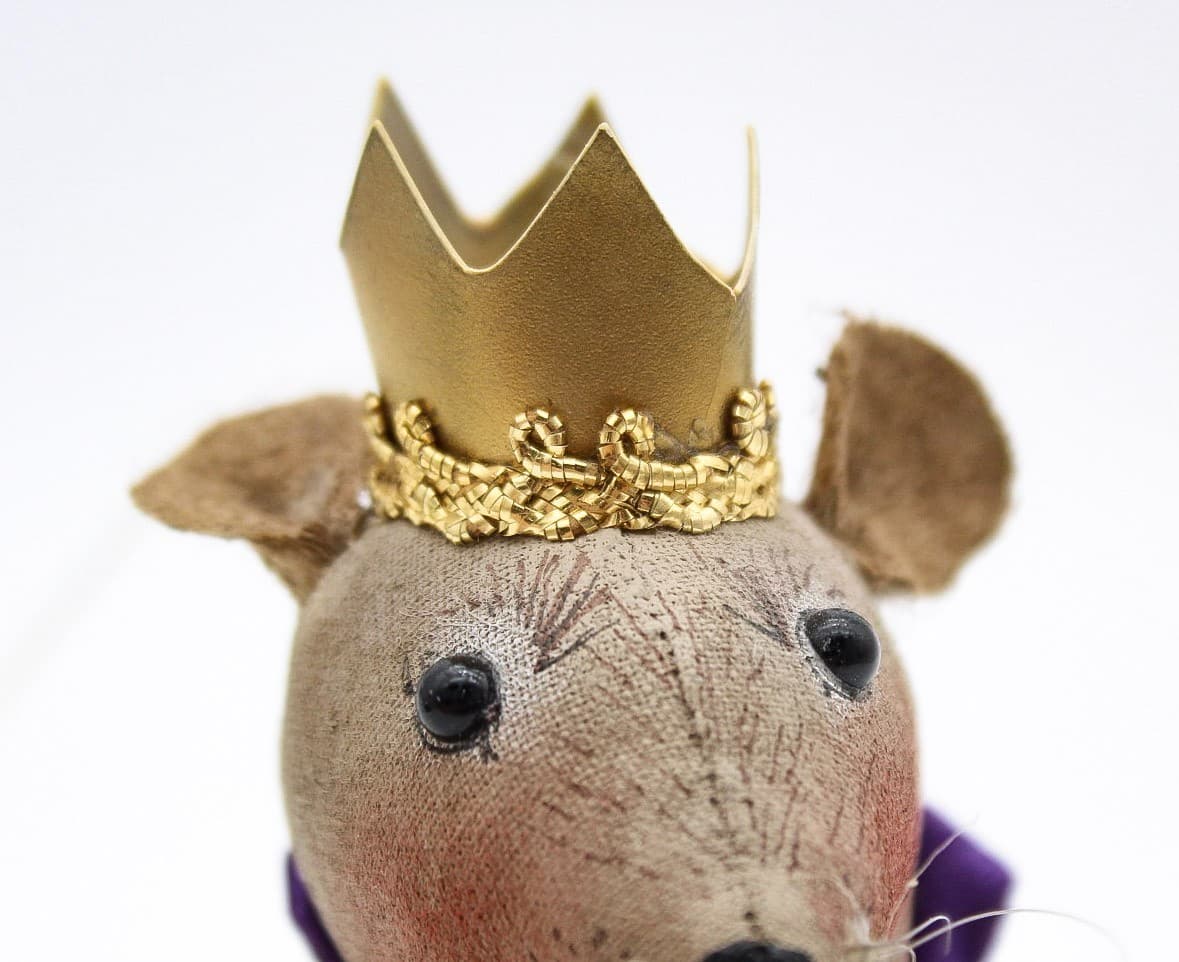 Gladys Boalt 1989 Hand Crafted The Nutcracker Mouse King Christmas Ornament 5" - Thumbnail 9